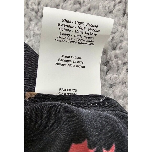 Nikasha Anthropologie Maxi Dress Tiered Floral Boho Maximalist Whimsy Goth Small - Picture 5 of 16